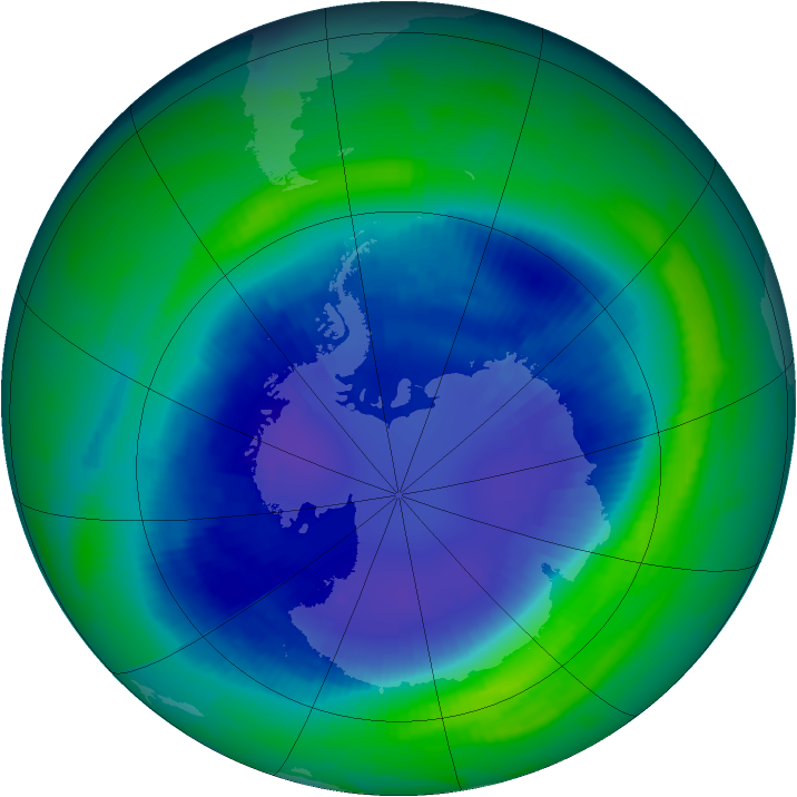 Ozone Map 1997-09-06